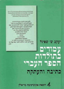 כריכה לספר של פרופסור יעקב שפיגל 